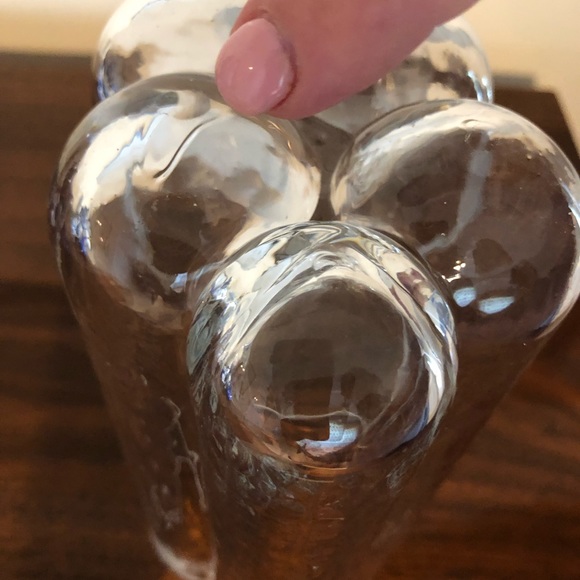 Vintage Mid Century Modern Swedish Abstract Art Glass Cloud Vase - Picture 5 of 15